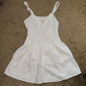 aeropostale smocked tiered mini dress
